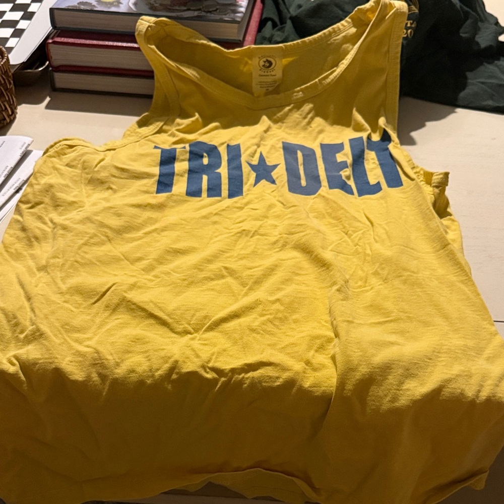 Yellow Tri Delt Tank Top